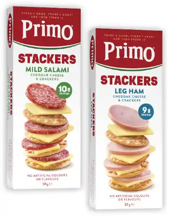 Coles Primo Stackers-57g offer