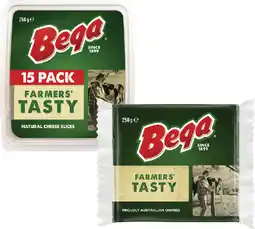 Coles Bega Cheese Block, Slices or Grated 250g offer