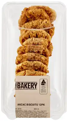 Coles Coles Bakery Cookies or Biscuits 12 Pack offer