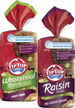 Coles Tip Top Raisin Loaf-575g offer