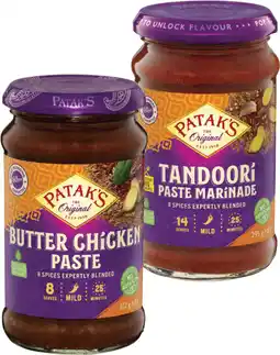 Coles Patak's Curry Paste-312g offer