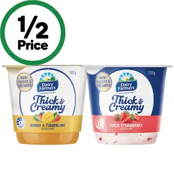 Woolworths Dairy Farmers Thick & Creamy Yoghurt – From the Fridge offer