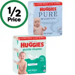 Woolworths Huggies Thick Baby Wipes-240 offer