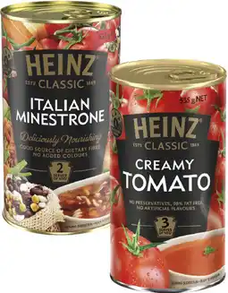 Coles Heinz Classic Soup offer