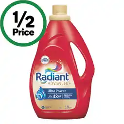 Woolworths Radiant Laundry Liquid 1.8 Litre or Powder 1.8 kg offer