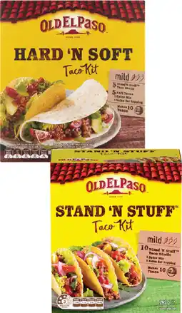 Coles Old El Paso Hard 'N Soft or Stand 'N Stuff Taco Kit 295g-350g offer
