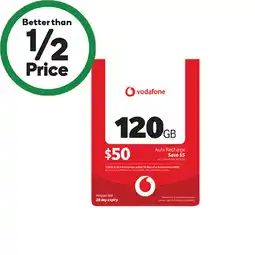 Woolworths Vodafone $50 Starter Pack§ offer