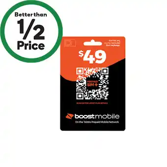 Woolworths Boost $49 Starter Pack offer