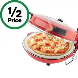 Woolworths The Gourmet Slice Pizza Oven 38.5X33.0X19.0cm Red Baccarat offer