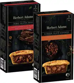 Coles Herbert Adams Slow Cooked Beef Pies 400g-420g offer