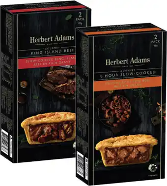 Coles Herbert Adams Slow Cooked Beef Pies 400g-420g offer