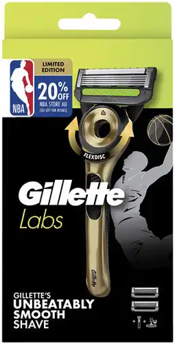 Coles Gillette Labs NBA Edition Razor Kit with 2 Razor Blades 1 Each offer