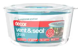 Coles Décor Vent & Seal Glass Leakproof Round Container offer