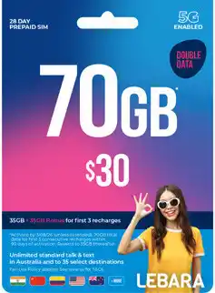 Coles Lebara $30 Starter Pack offer