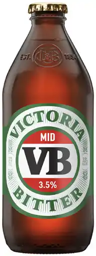 Coles Victoria Bitter 3.5% Bottles offer