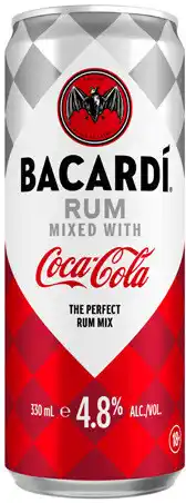Coles Bacardi Coca-Cola Cans offer