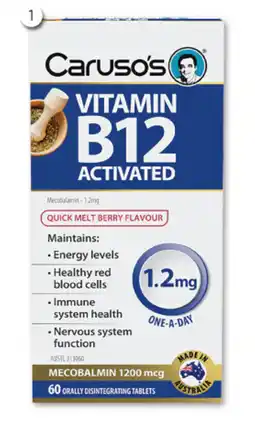 Good Price Pharmacy Caruso's Vitamin B12 Activated offer