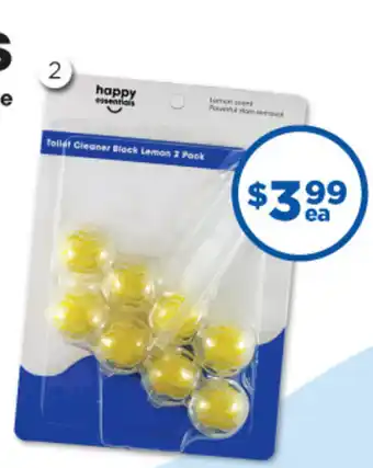 Happy essentials Toilet Cleaner Block Lemon
