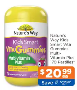 Good Price Pharmacy Nature's Way Kids Smart Vita Gummies Multi-Vitamin Plus offer