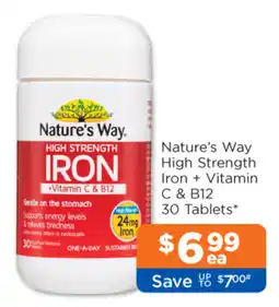 Good Price Pharmacy Nature's Way High Strength Iron + Vitamin C & B12 offer