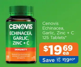 Good Price Pharmacy Cenovis Echinacea, Garlic, Zinc + C offer
