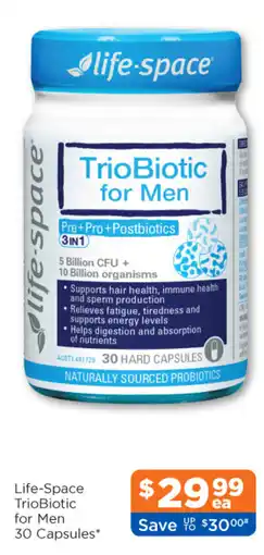 Good Price Pharmacy Life-Space TrioBiotic for Men offer