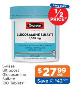 Good Price Pharmacy Swisse Ultiboost Glucosamine Sulfate offer