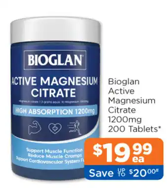 Good Price Pharmacy Bioglan Active Magnesium Citrate offer