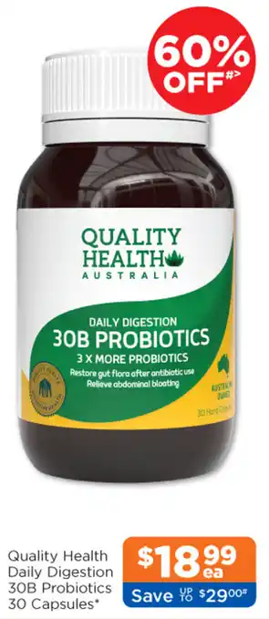 Good Price Pharmacy Quality Health Daily Digestion 30B Probiotics offer