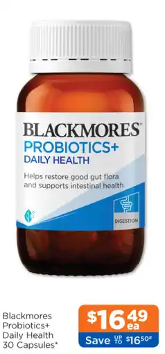 Good Price Pharmacy Blackmores Probiotics+ Daily Health offer