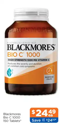 Good Price Pharmacy Blackmores Bio C 1000 offer