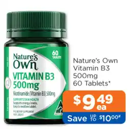 Good Price Pharmacy Nature's Own Vitamin B3 500mg offer