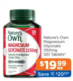 Good Price Pharmacy Nature's Own Magnesium Glycinate offer