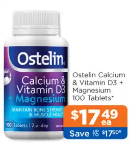 Good Price Pharmacy Ostelin Calcium & Vitamin D3 + Magnesium offer