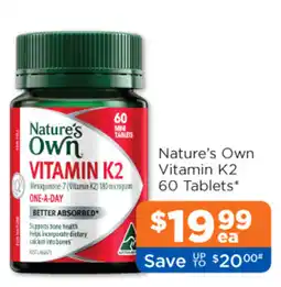 Good Price Pharmacy Nature's Own Vitamin K2 offer