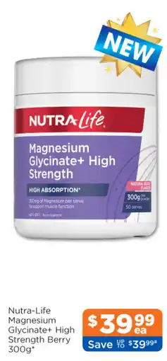 Good Price Pharmacy Nutra-Life Magnesium Glycinate+ High Strength Berry offer