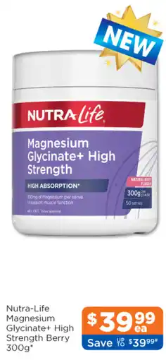 Good Price Pharmacy NutraLife Magnesium Glycinate+ High Strength offer