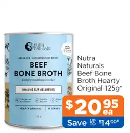Good Price Pharmacy Nutra Naturals Beef Bone Broth Hearty Original offer