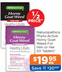 Good Price Pharmacy Naturopathica Phyto-Active Horny Goat Weed For Her offer