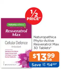 Good Price Pharmacy Naturopathica Phyto-Active Resveratrol Max offer