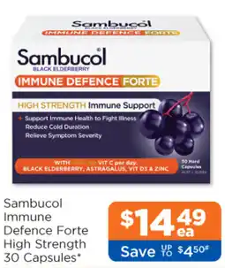 Good Price Pharmacy Sambucol Immune Defence Forte High Strength offer
