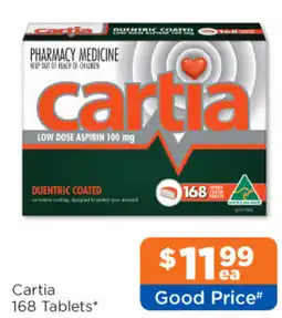 Good Price Pharmacy Cartia 168 Tablets offer