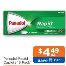 Good Price Pharmacy Panadol Rapid Caplets offer
