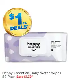 Good Price Pharmacy Happy Essentials Baby Water Wipes offer