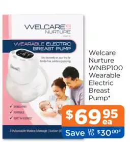 Good Price Pharmacy Welcare Nurture Wearable Electric Breast Pump offer