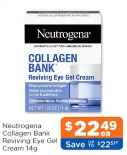 Good Price Pharmacy Neutrogena collagen bank reviving eye gel cream offer