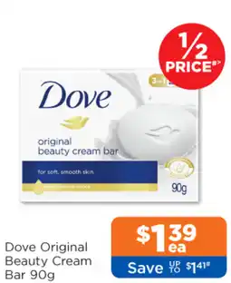 Good Price Pharmacy Dove Original Beauty Cream Bar offer
