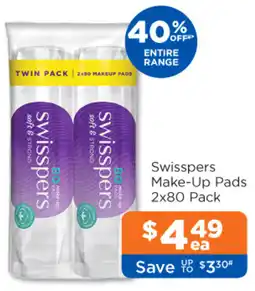 Good Price Pharmacy Swisspers Make-Up Pads offer