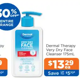 Good Price Pharmacy Dermal Therapy Very Dry Face Cleanser offer