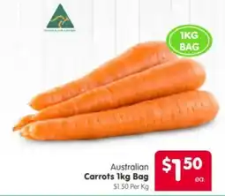 Spar Australian Carrots 1kg Bag offer